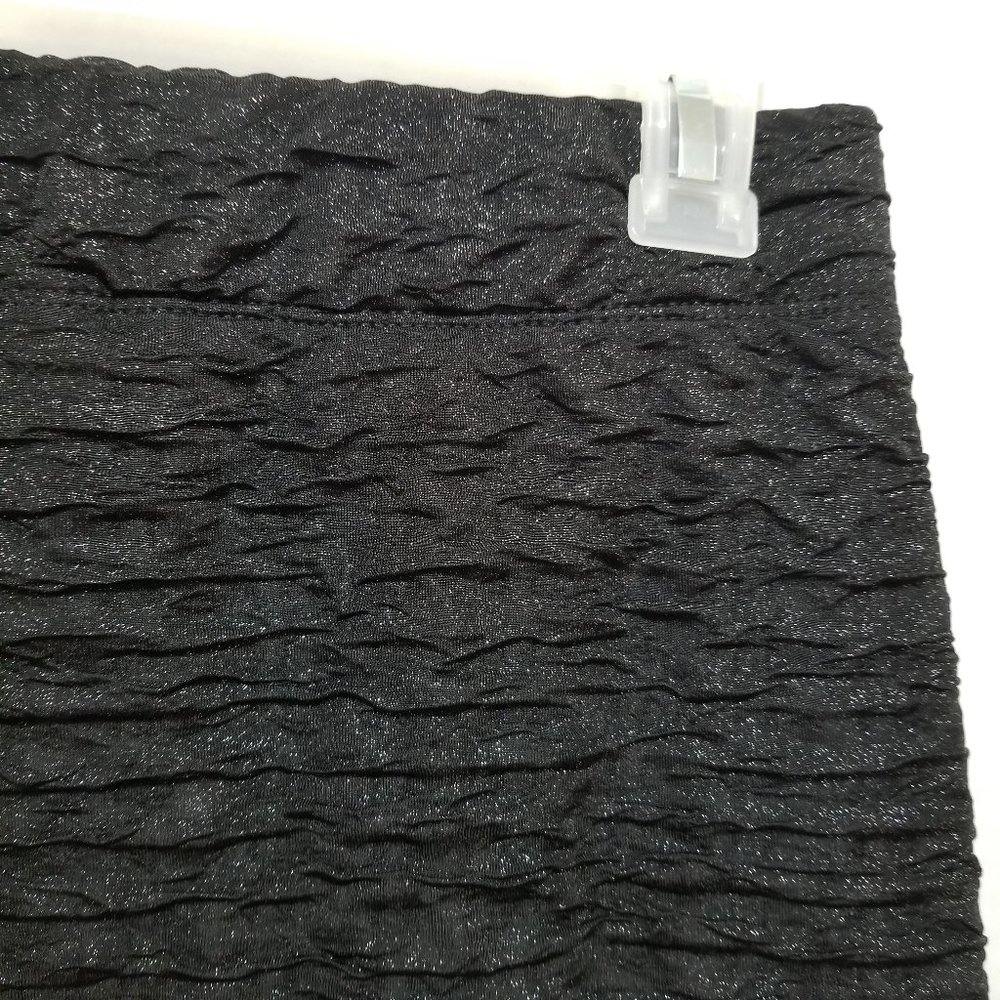 Nollie skirt Medium glittery metallic weave textured elastic pull on waist lined - Picture 9 of 13